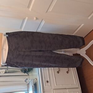 Athleta Womens Brooklyn Textured Lined Jogger Pants Zip Pockets Elastic Waist 10